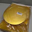 Bakepacker Matte Gold 18-Packs Cake Boxes with Windows, 10x10x5 inch 18pcs Cake Container, 10 Inch 18pcs Cake Carrier Boxes with Matte Gold Cake Boards Included
