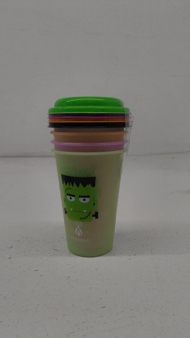 Manna Cups With Lids Set Of 4 12Oz