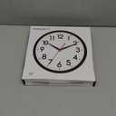 AKCISOT Wall Clock 10 Inch Silent Non-Ticking Modern Clocks Battery Operated - Analog Small Classic for Office, Home, Bathroom, Kitchen, Bedroom, School, Living Room(Black)