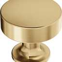 Amerock BP37102CZ | Kitchen Cabinet Knob | Champagne Bronze | Everett | 1-5/16 inch (33mm) Diameter | Cabinet Hardware | Round Furniture Knob | Dresser Drawer Knob