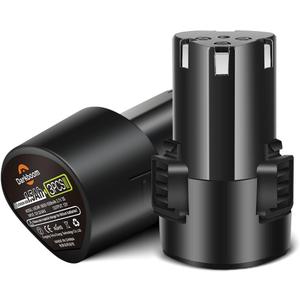 2 Packs Lithium 12V Batteries with a Battery Charger,1.5Ah Battery for 12V Cordless Power Tools,12V Battery Packs for Weed Eater,Sander,Cordless Drill,Buffer Polisher