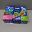 Ziploc 175 Count Sandwich and Snack Bags with EasyGuide Texture, Plastic Storage Bags with Grip 'n Seal Technology