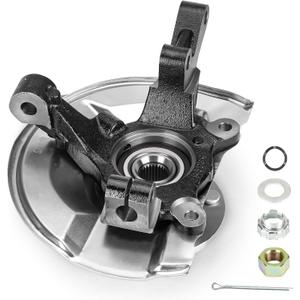 Front Left Steering Knuckle & Wheel Bearing Hub Assembly for Jeep Compass 2007-2017, Patriot 2007-2017, Dodge Caliber 2007-2012, 4WD AWD FWD, 698-411 698411 510090 FW93, Driver Side