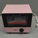 Dash Mini Toaster Oven - Sleek & Stylish - For Creative Homemade Treats - Compact, Space-Saving Design - adjustable temperature dial - Removable Baking Tray - Pink