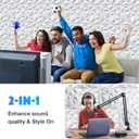 Acoustic 3D Wall Panels,24 Pack Sound Proof Felt Panels for Interior Wall Dcor, Hollow Sound Absorbing Panel for Studio, Living Room, Home, Hotel, 12''x12'' Cover 24 sq ft (White, 24 Pack)