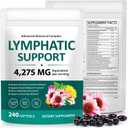 Liefiet Lymphatic Drainage Supplements 240 Softgels, 21-in-1 Herbal Blend with Echinacea, Dandelion & Burdock Root, Lymph System Supports Overall Daily Wellness for Women & Men