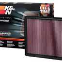 K&N High-Flow Original Lifetime Engine Air Filter: Increase Performance, Premium, Washable: Compatible with 2007-2026 FORD/LINCOLN: Expedition, F150, F250, F350, F450, F550, F560, Navigator, 33-2385