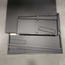 Modern Metal Planter Box 36" L x 9" W x 26" H  Rectangular Galvanized Steel Raised Garden Bed with Drainage Holes & Removable Shelf  Sleek Outdoor & Indoor Flower Planter for Patio, Yard & Porch