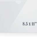 8.5" x 11" Peel & Stick Letter Size Pocket, Crystal Clear 8.5 x 11 Adhesive Wall Pockets- 7 Pack
