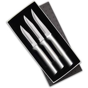 Rada Cutlery 3-Piece Paring Knife Galore Knife Gift Set , Made in USA, Silver Handles