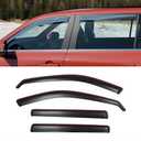 Visor Rain Guards Compatible with 2024 2025 2026 Toyota Grand Highlander Front and Rear in-Channel Window Visors Wind Deflectors Weather Shield for Grand Highlander 4PCS Accessories