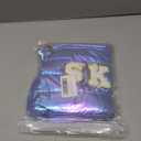 Hiroyuki Iridescent Makeup Bag, 14 inches Cosmetic Bag, Large Capacity Travel Pouch (Face, blue)