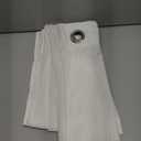 Dreaming Casa Solid Sheer Curtains Draperies White Rod Pocket 2 Panels 100" W x 84" L