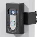 Wireless Video Doorbell Mount for Ring/Blink, Compatible with Ring 4/3/2/1, No Drill Anti Theft Camera Mount, Camera Holder with Double Screw Fixing, Black (Not Include Doorbell)