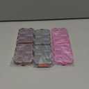 4PS Travel Pill Organizer with 164 Slice Labels10 Compartments Travel Pill Box Portable Folding Small Pill Case Daily Pill Container Used for Carry Storage Medicine Organizer By M MUchengbao (Dark Red, Gray Pink, Blue)