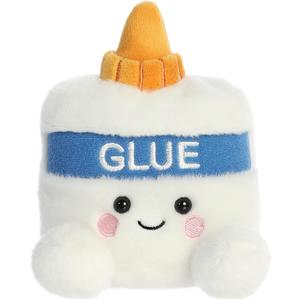 Aurora Adorable Palm Pals Gooey Glue Stuffed Animal - Fun Collectible Plush for Kids and Adult Collectors - Perfect for Decorating Rooms and Birthday Gifts - White 5 Inches