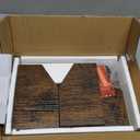 YINMIT Coffee Station Organizer for Countertop, Wood Coffee Bar Organizer with Removable Dividers for Pods, Syrup, Cups, Stirrer, Tea - Office Bar Accessories, Iron Wire-Vintage Brown