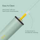 Candy Tumbler, 25 oz Kids Insulated Stainless Steel Water Bottle with Spill Resistant Silicone-Metal Straw and 2-in-1 Lid, BPA-Free, Cup Holder Friendly, Dishwasher Safe, Avocado Green