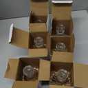 Maxcheck Set of 6 Candlestick Holders Taper Glass Candle Holder Decorative Candle Stand for Wedding Party Table Centerpiece Anniversary Festival Home Decor(Clear)