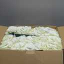100 PCS Ivory Hydrangea Artificial Flowers, Faux Hydrangea Flowers Silk Full Flowers Heads with Stems for Wedding Centerpieces, Home, Garden, Baby Shower, Party Decoration (Medium)