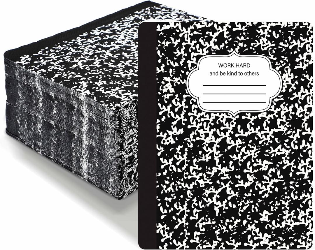 100 Pcs Back to School Paper Napkins Composition Notebook Disposable Season Dinner Napkins Table Decoration for First Day of School Party Supplies (Black)