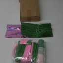 Hushee 170 Pcs Pink and Green Witch Party Decorations Witch Birthday Party Supplies Including Plates Tablecloth Cups Napkins Knives Forks Spoons for Birthday Favors, Serve 24 Guests(Solid)