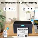 Thermal Shipping Label Printer, 4x6 Bluetooth Shipping Printer for Small Business, Compatible with Windows, Mac, iOS, Android, for Amazon, Ebay, Shopify, UPS, USPS, FedEx