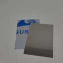 2Pcs 304 Stainless Steel Sheets Metal 8" x 12" x 1/32" (0.80MM) Inch 304 Stainless Steel Plates 20 Gauge Stainless Steel Shim Stock Plates Metal Sheets for Crafting, Stovetop