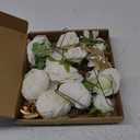 AmyHomie Ivory Artificial Flowers Combo Silk Mix Peony Rose Hydrangea Fake Flowers w/Stem for DIY Wedding Bouquets Centerpieces Arrangements Table Fall Decor Party Bridal Baby Shower Home Decorations