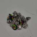 ZJ 25PCS 25MM Crystal Glass Buttons for Sofa, Headboard & Upholstery - Colorful DIY Decorative Buttons