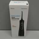 Water Flosser for Teeth Cleaning, 300ML Portable Cordless Oral Irrigator with DIY Strength, 4 Modes, IPX7 Waterproof & 30-Day Battery, 2-Min Smart Timer for Home/Travel Dental Care (Black)