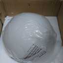 KoKo&Yukina 6 Inch Milk White Glass Globes Shade Frosted Replacement Glass Shades - 2.67" Fitter Opening - Lighting Fixture Replacement