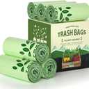 AYOTEE 150 Count Compostable Trash Bags 3 Gallon Trash Bag, Small Compost Bags for Countertop Bin, Unscented Biodegradable Compost Bag 3 Gallon Compostable Food Scrap Liner fit 11.36 Liter (Green)