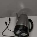 West Bend Electric Percolator Classic Style Coffee Maker with Heat Resistant Handle Base and Detachable Cord with Stainless Steel Stem and Basket, 12-Cup, Silver