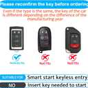 for Jeep Key Fob Cover with Keychain Soft Full Protection Key Shell Compatible with Grand Cherokee L Grand Wagoneer 2021-2025 Smart Key 5 Buttons-B(Chalk Pink)