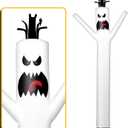 10FT Tall Ghost Inflatable Tube Man (12''Diameter) Wacky Wavy Dancing Guy for Outdoor Decoration Advertising Business Promotion - Halloween Theme (Blower Not Included)