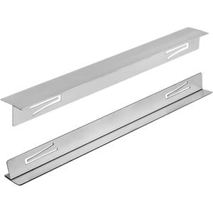 2pcs Stove Gap Covers Stainless Steel Stove Gap Filler Stoves Gaps Guards Oven Gaps Filler Heat Resistant Adjustable Length 13.8 to 27.5(COLOR:silver)