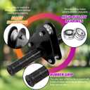 Zip line Kit for Kid and Adults,Zip line Up to 400lbs,Special Retractors and Disc Seats,Zipline Kit for Backyard,Playground Entertainment (120ft)