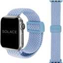 Solace Bands Imperium Adapt Wide Adjustable Nylon Braided Watch Band - Compatible with All Apple Watches - Solace Apple Watch Bands for Women & Men - Smart Watches Band Series 11-1, Ultra, SE