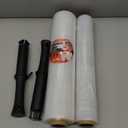 MUNBYN Shrink Wrap, Stretch Wrap with Handles, Stretch Film Roll Industrial Strength, Plastic Wrap for Pallet Wrapping Shipping Moving, 15 Inch x 1000 Ft, 2 Pack, 60 Gauge