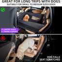 TKYZ Medium Dog Car Seat,Back Seat Extender for Dogs,Waterproof Large Dog Seat Cover for Backseat, Pet Bed for Car Hammock(Black-s)
