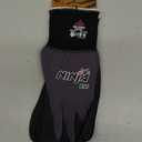 MCR Safety Gloves N9690FCL Ninja Ice Insulated Work Gloves 15-Gauge Black Nylon with Acrylic Terry Interior Fully Coated with HPT, Large, 1 Pair