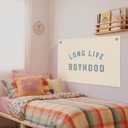 Boys Room Decor, Long Live Boyhood Banner, Baby Boy Shower Decorations, Linen Canvas Banner Wall Hanging Flag Decor for Toddler Boy Room Nursery Playroom 20x30