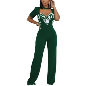 Sunlips Elegant jumpsuits,fashionable,sexy,high waisted,wide leg pants,club business party,casual for work wide leg pants (Medium, Green/4485)
