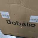 Babelio Removable & No Bottom Bar Baby Gate, 29-43" Hardware Mounted (Drill Needed)| Wide Walk-Thru| Auto-Close Safety Dog/Pet Gate for Stairs & Doorways (White, 29-43" W, 30" H)