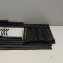 DUMOS 9 Drawer Dresser for Bedroom, Fabric Storage Organizer with Sturdy Metal Frame, Wooden Top Chest of Drawers for Closet Entryway Guest Room,Matte Black