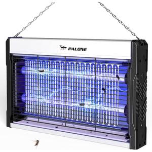 PALONE Electric Bug Zapper 3200V Mosquito Zapper Killer Indoor Insect Killer with Hanging Chain Mosquito Trap with Removable Collection Tray USB Electric Bug Zapper Outdoor for Home Office Warehouse (10.432.5616.54 IN)