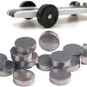 Cylindrical Tungsten Weights for Pinewood Derby Cars,Bring Your Car to The 5 oz Limit and Make The Faster Pine Derby Car,10-Pack (1/8 oz Each)