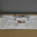 HDDFL Brass Bathroom Light Fixture Modern Bathroom Vanity Lighting 4 Lights Glass Wall Scone for Bedroom Bath Living Room Hallway