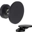 Yonzee Dual Magnetic Phone Mount for Gym, Buddy for Gym Magnetic Phone Holder Shower Mount for MagSafe iPhones/All Phones (Black and Silver)